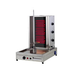 Aparat pentru shaorma electric, motor inferior, 3 arzătoare infraroșu, EU W3