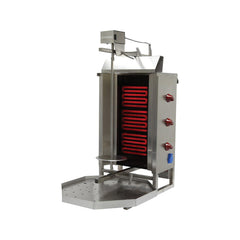 Aparat pentru shaorma electric, motor superior, 3 arzătoare infraroșu, E3.8T