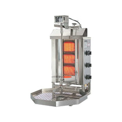 Aparat pentru shaorma pe gaz, 3 arzătoare infraroșu Potis G1