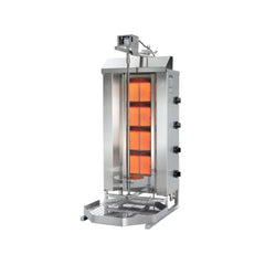 Aparat pentru shaorma pe gaz, 4 arzătoare infraroșu Potis GD4