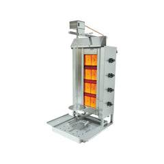 Aparat pentru shaorma pe gaz, motor superior, 4 arzătoare infraroșu, GD4.8T