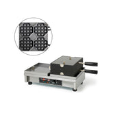 Aparat pentru vafe deschidere 180°, stânga-dreapta, simplu, Gaufrier Sucette, Krampouz