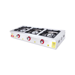 Aragaz de banc, GPL sau gaz, cu 3 arzătoare, DRNLOS-3