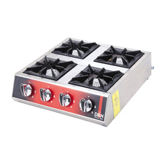 Aragaz de banc, GPL sau gaz, cu 4 arzătoare, Seria Mini, DRNMO-4