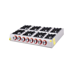 Aragaz de banc, GPL sau gaz, cu 8 arzătoare, Seria Mini, DRNMO-8