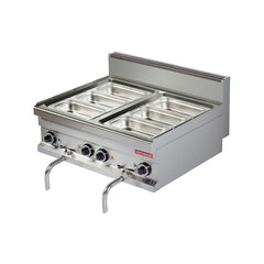 Modular electric Bain Marie, 21+21 liters, benchtop, Line 700, Arisco
