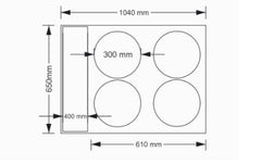 Cuptor pe lemne cu suport pentru 4 pizza, Roaster P