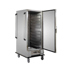 Beheizter Schrank, 10 GN2/1-Führungen auf Rollen, BQ1N