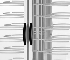 Heated plate cabinet, ∅18-23 cm chrome-plated racks, on rollers, CA 1440AC