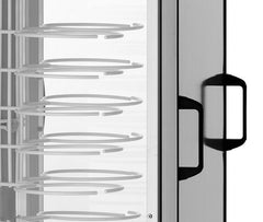 Heated plate cabinet, ∅18-23 cm chrome-plated racks, on rollers, CA 1440AC