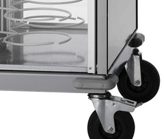 Heated plate cabinet, ∅18-23 cm chrome-plated racks, on rollers, CA 1440AC