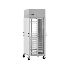 Refrigerated plate cabinet, painted GN2/1 grids, on rollers, CG 1439R