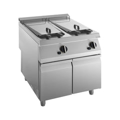 Electric fryer, 22+22 liters, on closed stand, Line 900, Silko
