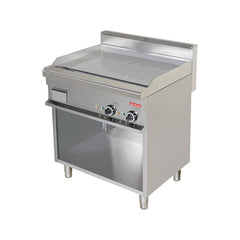 Fry-top electric 800mm, platou cromat-neted, pe suport deschis, Linia 700, Arisco