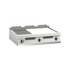 Fry-top electric dublu, platou mixt cromat, de banc, Linia 900, Silko