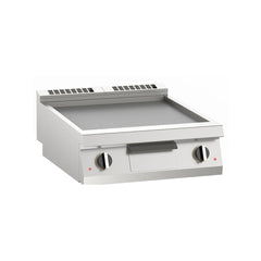 Fry-top electric mare, platou neted, de banc, Linia 700, Silko