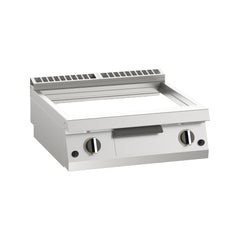 Fry-top pe gaz mare, platou neted cromat, de banc, Linia 900, Silko