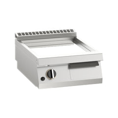 Mittlere Gasbratplatte, glatte Chromoberfläche, Tischmodell, Linie 700, Silko