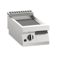 Fry-top pe gaz mic, platou striat cromat, de banc, Linia 700, Silko