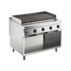 Large gas grill, on open stand, Line 900, Silko