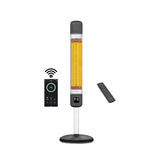 Încălzitor terasă cu infraroșu, pe suport, negru, cu wi-fi și telecomandă, seria Smart-FR 2500W
