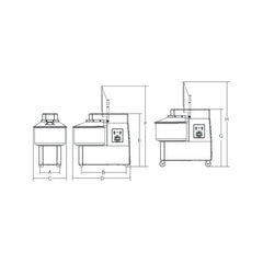 Dough mixer 44kg-52liters, fixed bowl, three-phase - 2 speeds, Hercules, Sirman