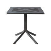 Masă cu blat 80x80 cm, antracit Clipx 80