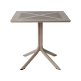 Masă cu blat 80x80 cm, tortora Clipx 80