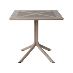 Masă cu blat 80x80 cm, tortora Clipx 80