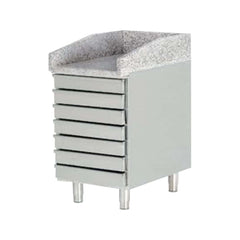 Pizzatisch, Edelstahl, 7 Schubladen und Granitplatte, GMPZ7D, Bonner