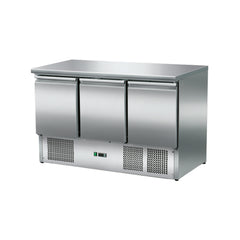 Dreitüriger Kühltisch mit Unterteil, GMS903 SSTOP, Bonner