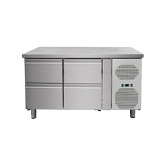Cold table with 4 drawers and side unit, GMP2140TN, Bonner