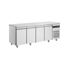 4-door refrigerated counter, side unit, stainless steel finish, Line 700, Inomak