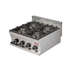 Mașină de gătit, GPL sau gaz, de banc, 4 arzătoare, Linia 600, Arisco