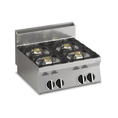 Mașină de gătit, GPL sau gaz, de banc, 4 arzătoare, Linia 650, Silko