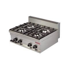 Mașină de gătit, GPL sau gaz, de banc, 4 arzătoare, Linia 700, Arisco