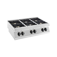 Mașină de gătit, GPL sau gaz, de banc, 6 arzătoare, Linia 900, Silko