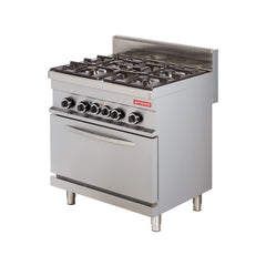 Mașină de gătit, GPL sau gaz, CU cuptor electric, 4 arzătoare, Linia 700, Arisco