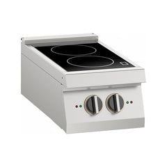 Mașină de gătit electrică, de banc, cu 2 plite vitro ceramice, Linia 700, Silko