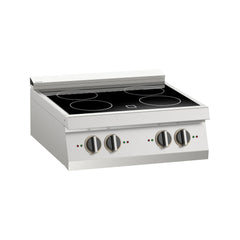 Mașină de gătit electrică, de banc, cu 4 plite vitro ceramice, Linia 700, Silko