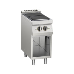 Electric cooker on open stand, 2 square burners, Line 700, Silko