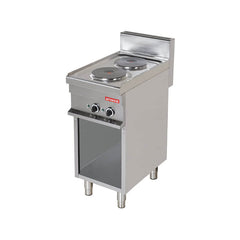 Electric cooker on open stand, 2 round hobs, Line 700, Arisco