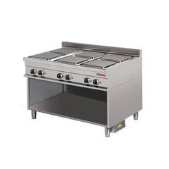 Elektroherd auf offenem Gestell, 6 Kochfelder, Line 900, Arisco