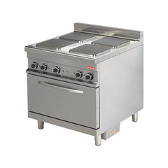 Electric cooker on stand and electric oven, 4 hobs, Line 900, Arisco