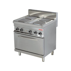 Electric cooker on stand and electric oven, 4 square hotplates, Line 700, Arisco