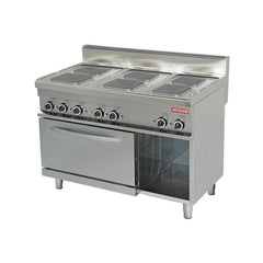 Electric cooker on stand and electric oven, 6 square hotplates, Line 700, Arisco