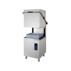 Geschirrspüler mit Dunstabzugshaube, Klarspülpumpe und Spülmittel, Korb 500x500 mm, Arisco