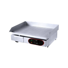 Electric grill plate, ribbed, 550x440mm, EG-821, Bonner