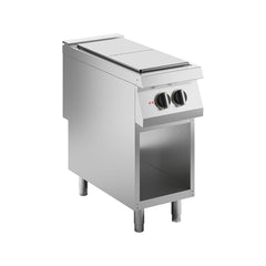 Elektrisches Kochfeld mit durchgehender Oberfläche, auf offenem Untergestell, mit 2 Kochzonen, Silko Linie 900