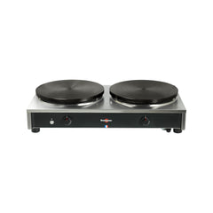 Plită pentru clătite pe gaz dublă, ∅40cm, control manual, CSCS8MA-KR, Krampouz